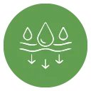 High water and nutrient retention Image